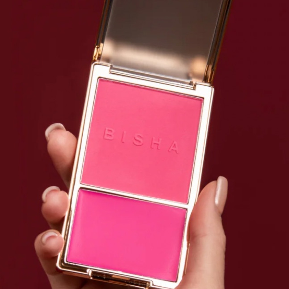 BISHA Essential Duo DUBAI Colorway Crème + Powder Blush Set (peachy coral)